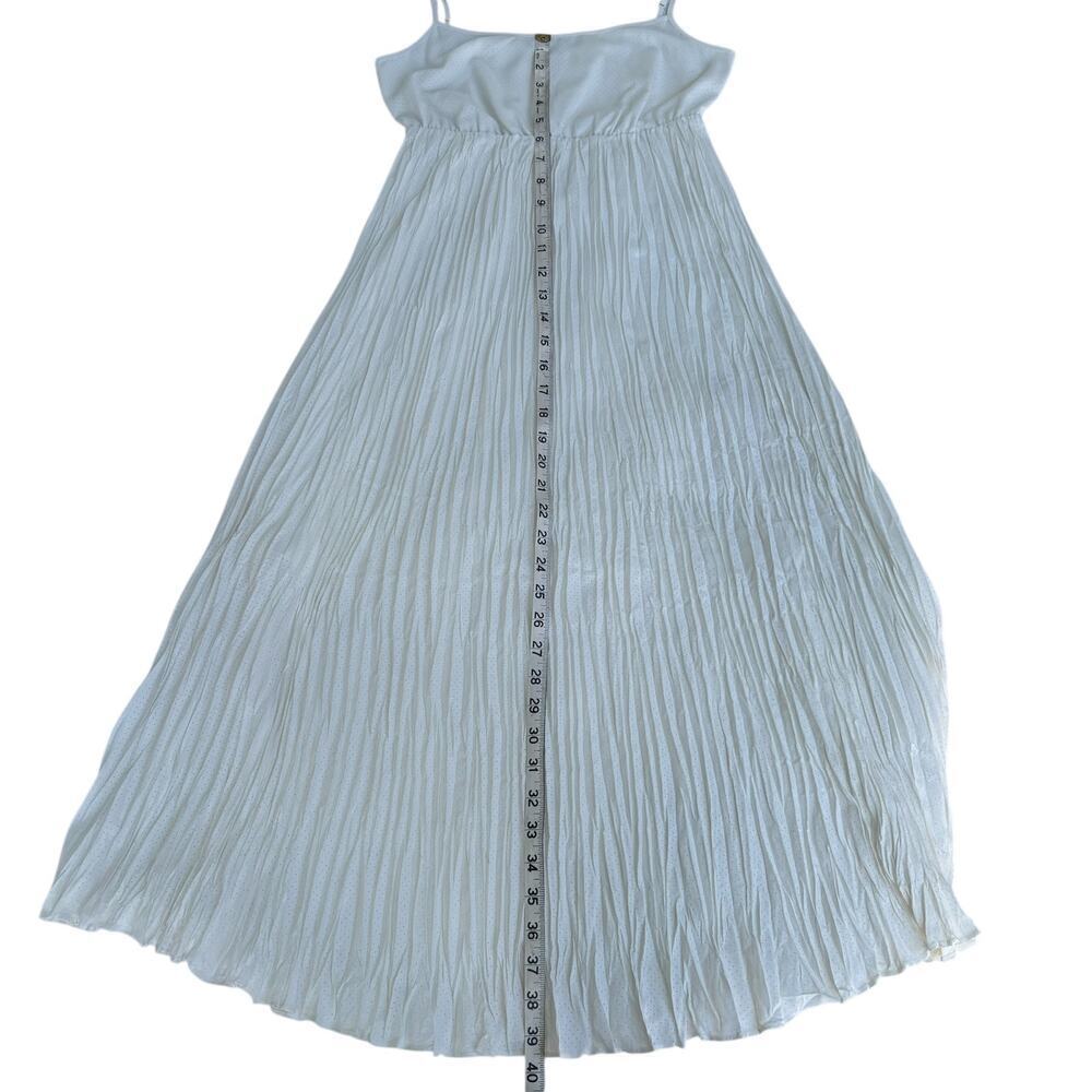 AllSaints Laze Sleeveless Slip Dress White Size XS  Crinkle Pleated - Picture 8 of 12